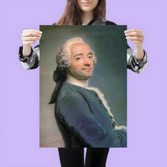 Self Portrait by Maurice Quentin La Tour poster 3