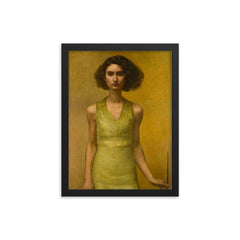 Self Portrait by Suzanne Fabry framed print on a plain backdrop in size 12"x16".