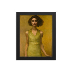 Self Portrait by Suzanne Fabry framed print on a plain backdrop in size 8"x10".