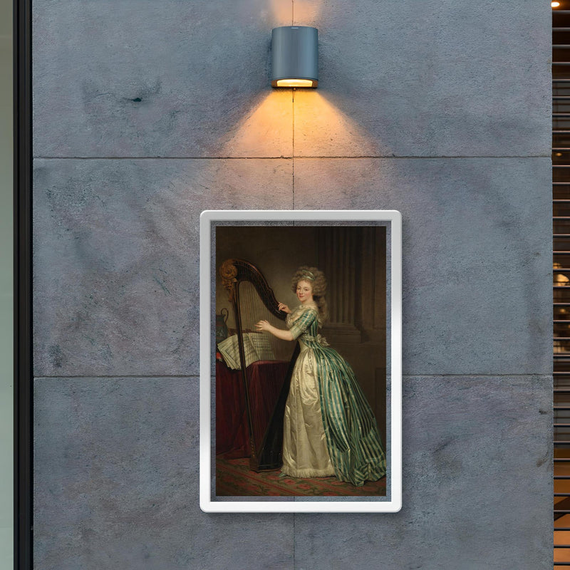 Self-Portrait with a Harp by Rose-Adélaïde Ducreux poster 2