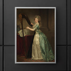 Self-Portrait with a Harp by Rose-Adélaïde Ducreux poster 5