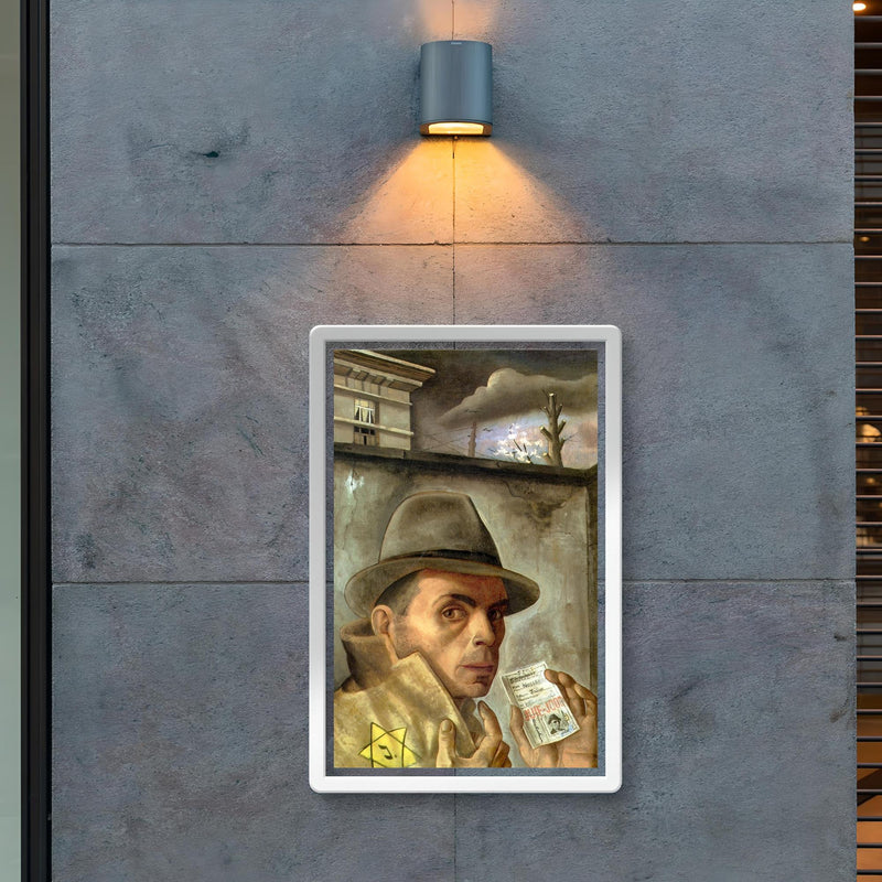 Self-Portrait with Jewish Identity Card by Felix Nussbaum, 1943 poster 2