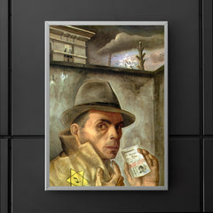 Self-Portrait with Jewish Identity Card by Felix Nussbaum, 1943 poster 5