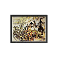 Senate of the Monopolists, USA, 1889 framed print on a plain backdrop in size 12"x16".