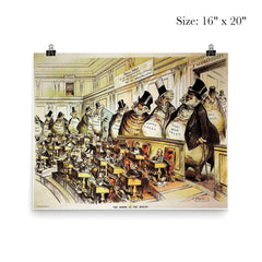Senate of the Monopolists, USA, 1889 poster 2