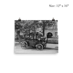 Senator Wetmore of Rhode Island in a Krieger Electric Carriage, circa 1906 poster 3