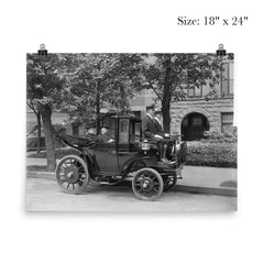 Senator Wetmore of Rhode Island in a Krieger Electric Carriage, circa 1906 poster 5