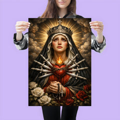 Seven sorrows Mater Dolorosa with silver blades poster 3
