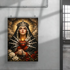 Seven sorrows Mater Dolorosa with silver blades poster 4