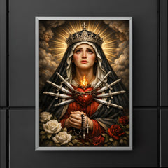 Seven sorrows Mater Dolorosa with silver blades poster 5