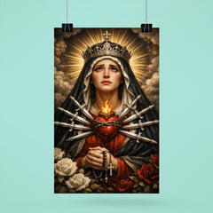 Seven sorrows Mater Dolorosa with silver blades poster 6