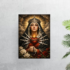 Seven sorrows Mater Dolorosa with silver blades poster 7