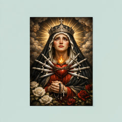 Seven sorrows Mater Dolorosa with silver blades poster 8