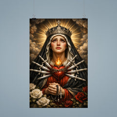Seven sorrows Mater Dolorosa with silver blades poster 9
