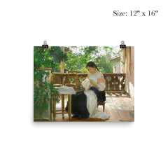 Sewing by Mycola Pymonenko, 1862-1912 poster 3
