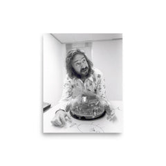 Seymour Papert poster on a plain backdrop in size 8"x10".