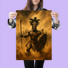 Shaka Zulu in bullhorn formation duststorm poster 3