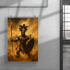 Shaka Zulu in bullhorn formation duststorm poster 4