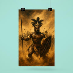 Shaka Zulu in bullhorn formation duststorm poster 6