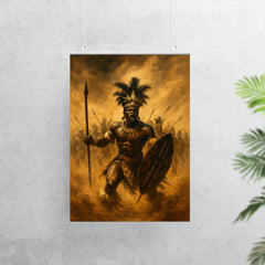Shaka Zulu in bullhorn formation duststorm poster 7