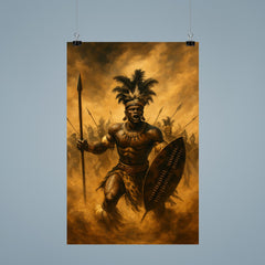Shaka Zulu in bullhorn formation duststorm poster 9
