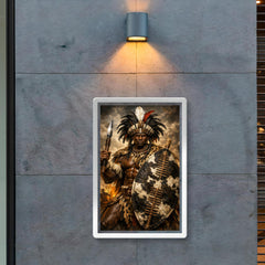 Shaka Zulu with iklwa and oxhide shield poster 2