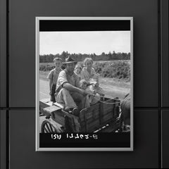 Sharecropper family near Hazlehurst, Georgia by Dorothea Lange poster 5
