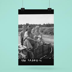 Sharecropper family near Hazlehurst, Georgia by Dorothea Lange poster 6