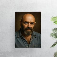Shel Silverstein portrait poster 7