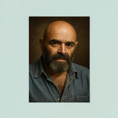 Shel Silverstein portrait poster 8