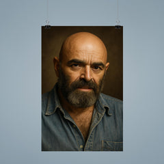 Shel Silverstein portrait poster 9