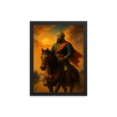 Sher Shah Suri on imperial highway framed print on a plain backdrop in size 12"x16".