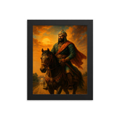 Sher Shah Suri on imperial highway framed print on a plain backdrop in size 8"x10".