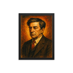 Sherwood Anderson framed print on a plain backdrop in size 12"x16".