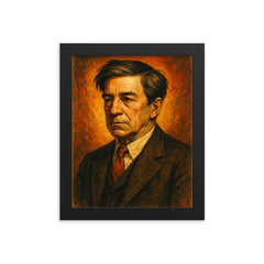 Sherwood Anderson framed print on a plain backdrop in size 8"x10".