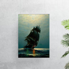 Ship in the Night by James Gale Tyler, 1870 poster 7