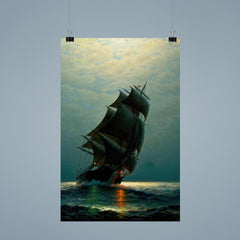 Ship in the Night by James Gale Tyler, 1870 poster 9