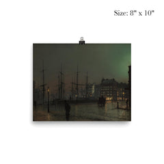 Shipping Scene at Night by John Atkinson Grimshaw, 1882 poster 4