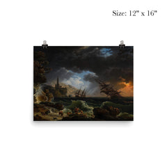 Shipwreck in Stormy Seas by Claude-Joseph Vernet poster 3