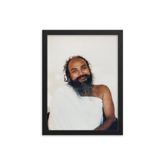 Shivabalayogi framed print on a plain backdrop in size 12"x16".