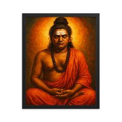 Shivabalayogi framed print on a plain backdrop in size 16"x20".