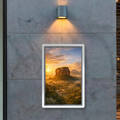 Sigiriya lion rock at jungle sunrise poster 2