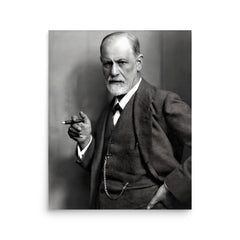 Sigmund Freud poster on a plain backdrop in size 16"x20".