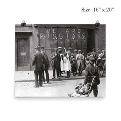 Sign on London Shop to Prevent Anti-German Protest Attacks, 1915 poster 2