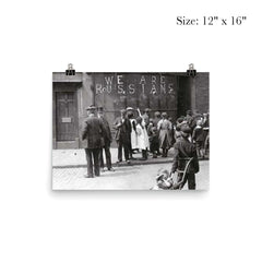 Sign on London Shop to Prevent Anti-German Protest Attacks, 1915 poster 3