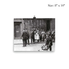 Sign on London Shop to Prevent Anti-German Protest Attacks, 1915 poster 4