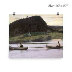Silence by Mikhail Nesterov poster 2