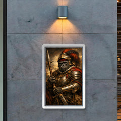 Silverback gorilla as Renaissance condottiere poster 2