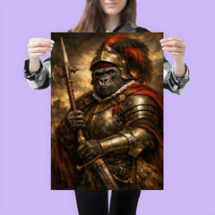 Silverback gorilla as Renaissance condottiere poster 3