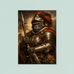 Silverback gorilla as Renaissance condottiere poster 8